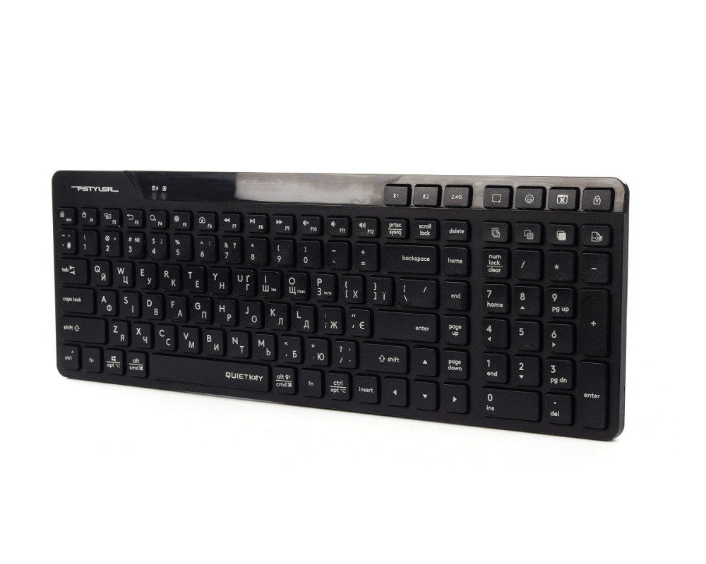 Клавиатура беспроводная A4Tech Fstyler FBK27CAS(Black) черная Киев - изображение 2