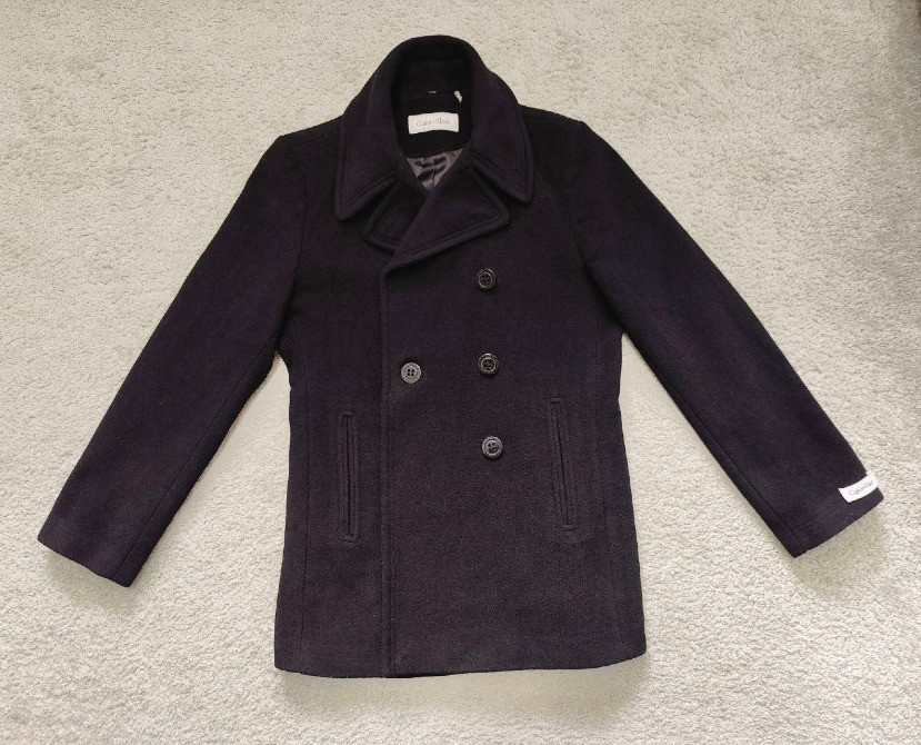 Оригінальне чорне двобортне пальто Calvin Klein з бірками Раздельная - изображение 1