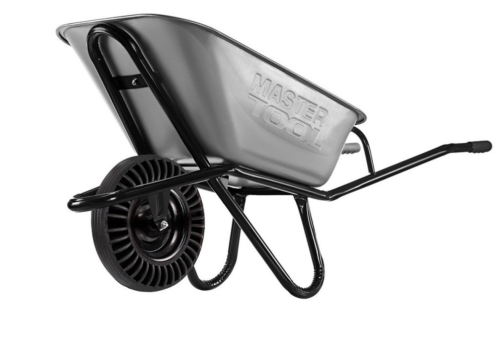 Тачка садово-строительная MASTERTOOL D-3 одноколесная 100 л/200 кг колесо цельнолитое резиновое ТSR4 Харків - зображення 1