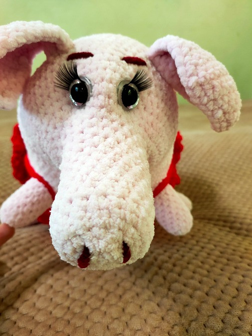 Іграшка м'яка в'язана рожева свинка поросятко ручна робота подарунок Нововолинськ - зображення 1