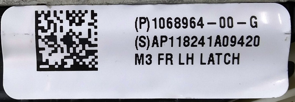 Замок двери передней левой Tesla model 3 1068964-00-M Київ - зображення 4