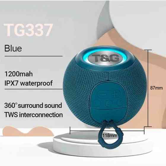 Колонка портативная Bluetooth T&G TG337 blue синяя Київ