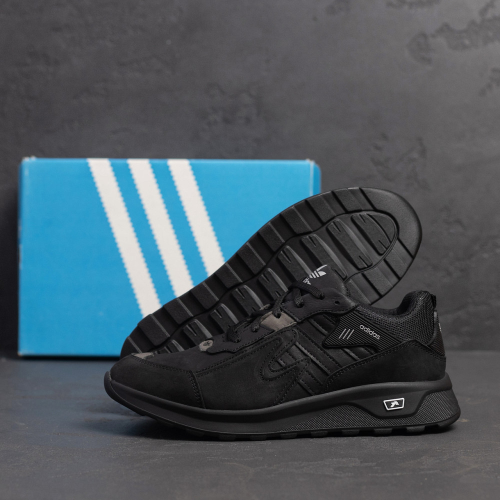 Мужские кожаные кроссовки Niteball Black Киев - изображение 9