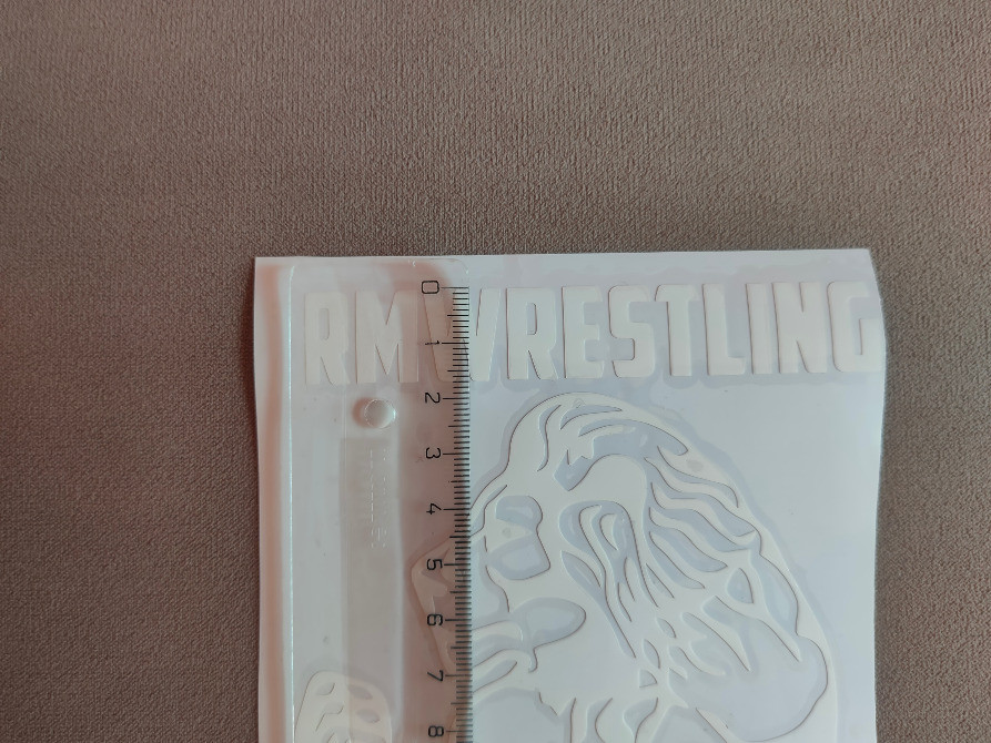 Наклейка Лев rmwrestling Белая на авто Киев - изображение 6