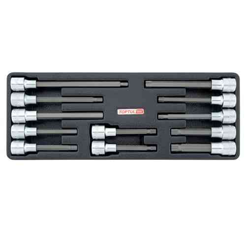 Набор бит впресованных в головку 1/2" 12ед. (в ложементе) TOPTUL GAAT1202 Харьков