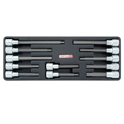 Набор бит впресованных в головку 1/2" 12ед. (в ложементе) TOPTUL GAAT1202 Харьков - изображение 1