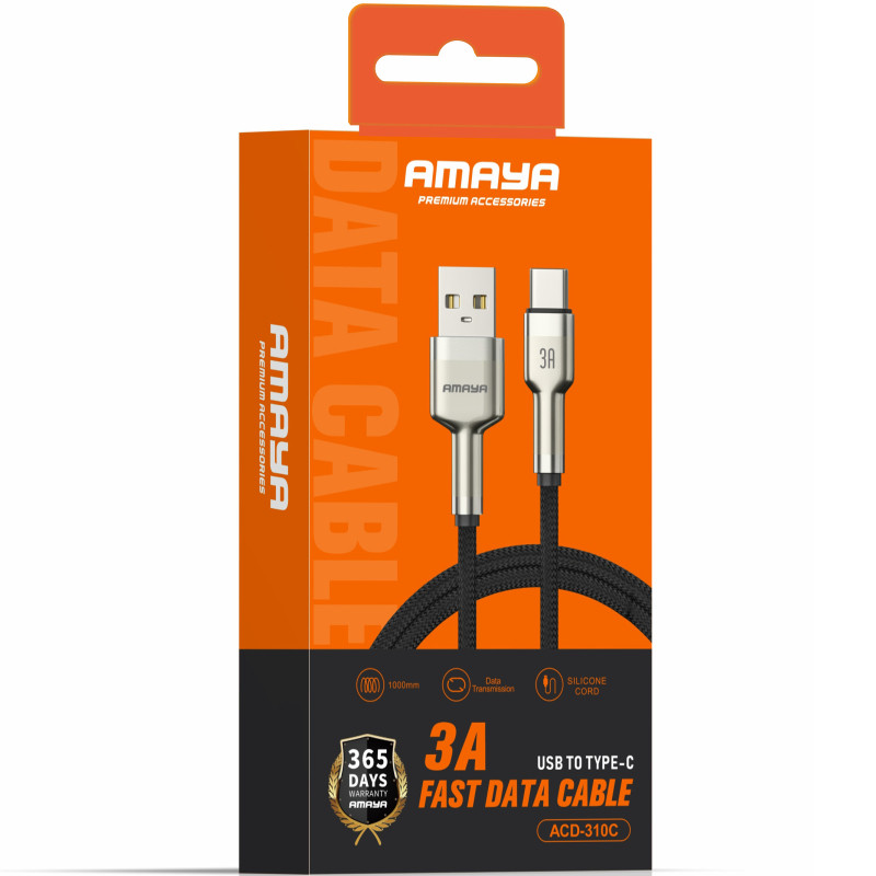 Дата кабель Amaya 310C USB to Type-C 3A (1m) Херсон - зображення 2