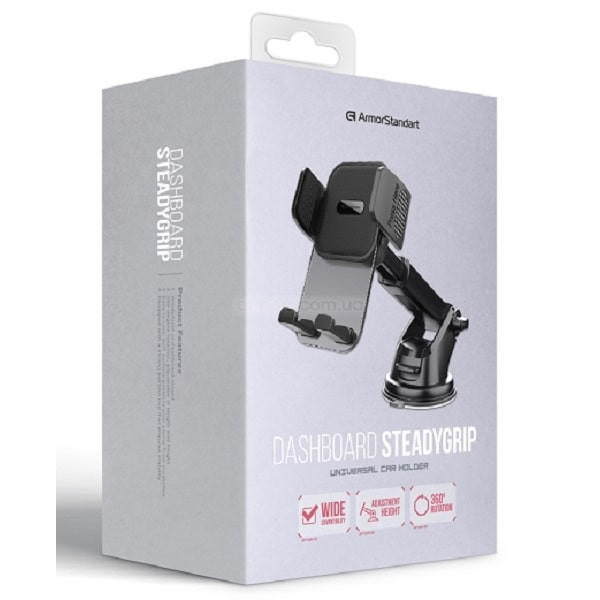 Автомобільний тримач ArmorStandart SteadyGrip Dashboard Black (ARM85339) (Код товару:41563) Харьков - изображение 2