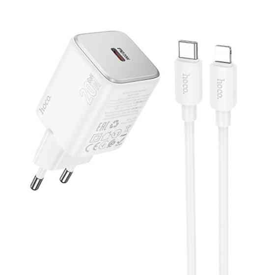 СЗУ Hoco N40 Mighty PD20W (1USB-C) + кабель Type-C to Lightning Херсон