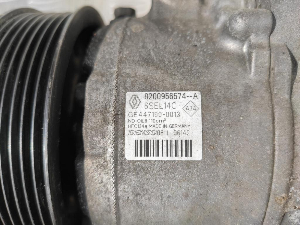 Компрессор кондиционера Renault Scenic III 1.9 dCi 2009-2016 (8200956574) Ковель - изображение 4