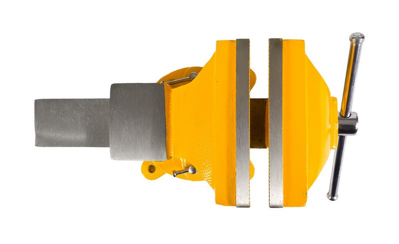 Тиски слесарные настольные поворотные MASTERTOOL 150 мм с наковальней 07-0215 Харків - зображення 2