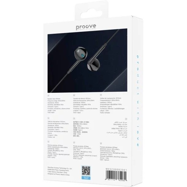 Навушники Proove Scape C3 Type-C Black (WESC00002001) Харьков - изображение 3
