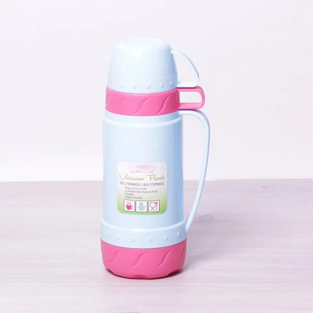 Термос питний з двома чашками Frico FRU-268-Blue 600 мл блакитний Київ - зображення 1