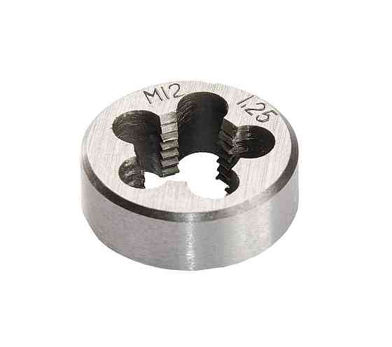 Плашка для нарезания резьбы MASTERTOOL M12х1,25 мм 9ХС DIN 233 15-0124 Харків