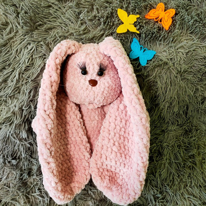 Зайчик Зайка м'яка іграшка в'язана ручна робота подарунок сувенір Нововолынск - изображение 3