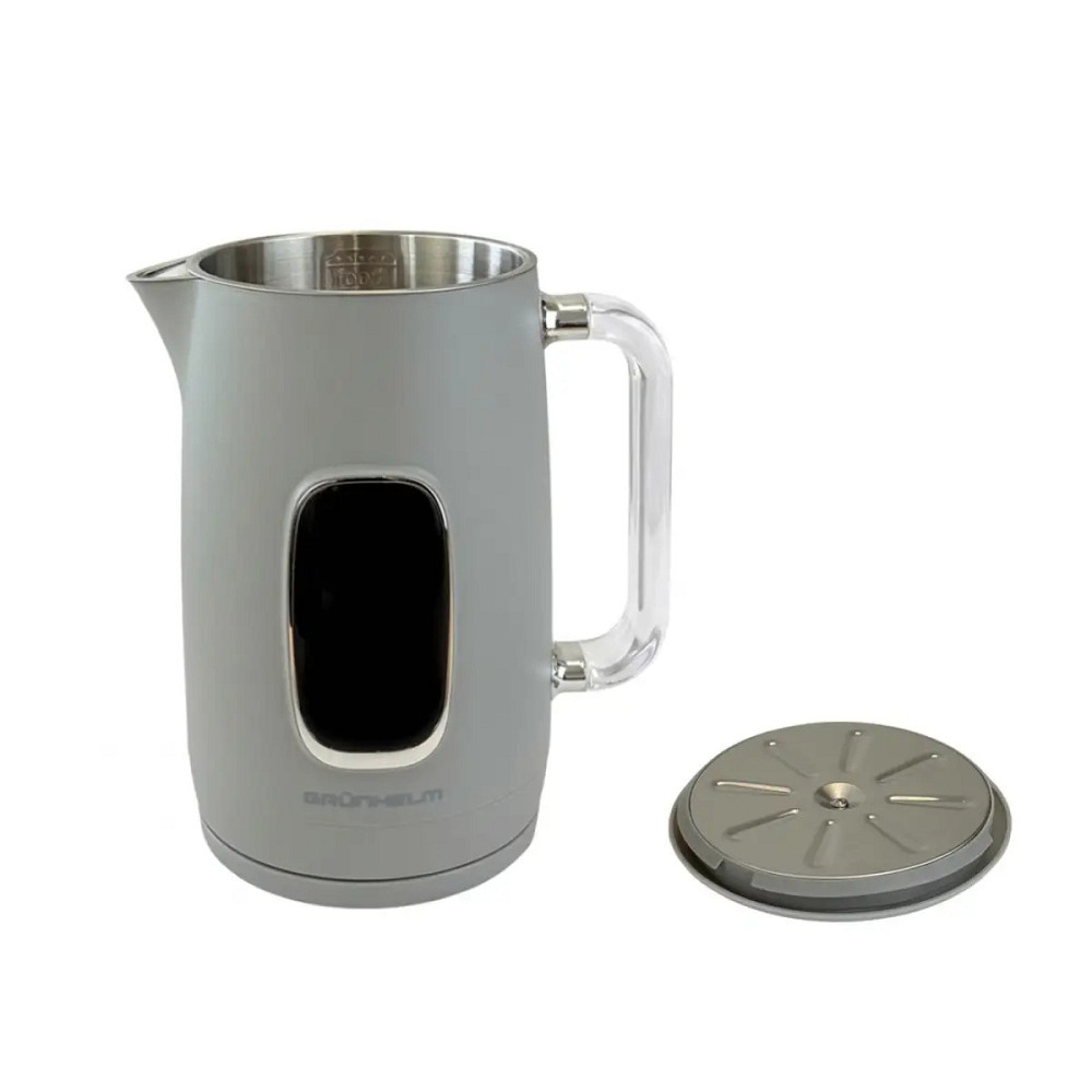 Электрочайник Grunhelm EKS-26713GR 1.7 л серый Київ - зображення 4