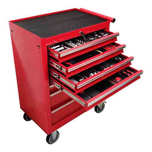 Тележка для мастерской с инструментом 7 секций, 243 ед. TORIN NTBR4007-X-1 Харьков