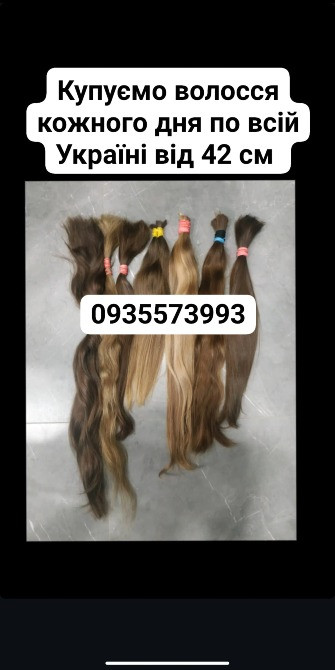 Продать волосы, продати волосся дорого по всій Україні від 42 см -0935573993 Київ - зображення 1