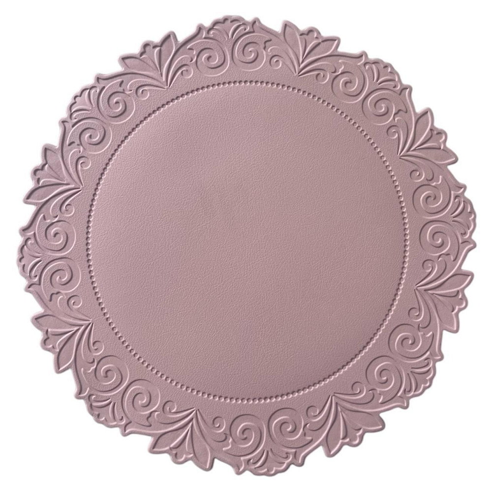 Плейсматы Ажур Leeseph 38см 2шт пудровые Одеса - зображення 2