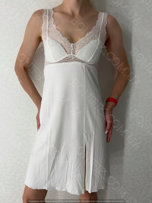 Женская белая ночная сорочка с кружевом "Beatrise" (арт. LDM 111/13/03) Кривой Рог - изображение 7