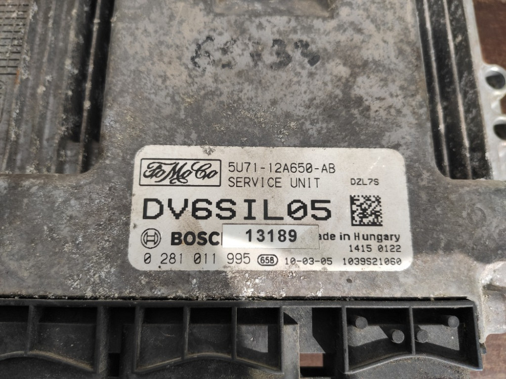 ЭБУ Блок управления двигателем Ford Fusion 1.6 TDCI 2002-2012 (5U71-12A650-AB) Ковель - зображення 2