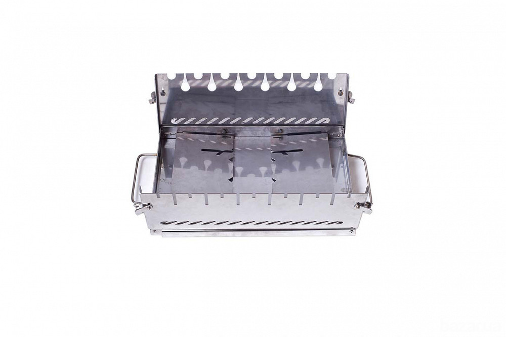Раскладной мангал из нержавеющей стали Smoke House Case6 DeLuxe Харків - зображення 11