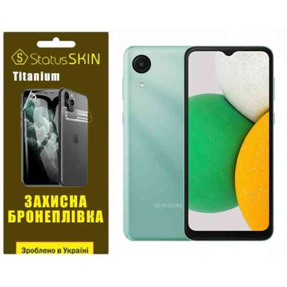 Поліуретанова плівка StatusSKIN Titanium для Samsung A03 Core A032F Глянцева Харків