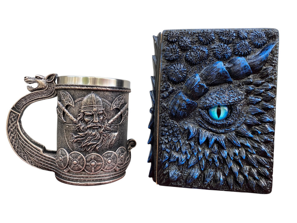 Подарочный набор Кухоль 3 Корабль Викингов и Блокнот 3 «Книга Теней и Глубин» Київ - зображення 3