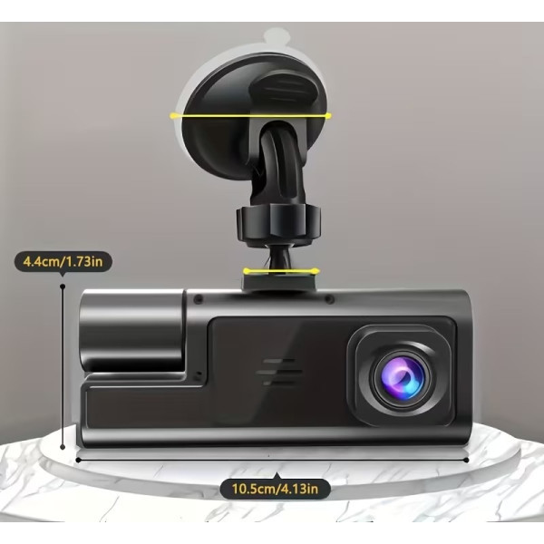 DM Автомобільний відеореєстратор Y81 HD DVR 1080p + задня камера 720p Black (Код товару:43648) Харків - зображення 3