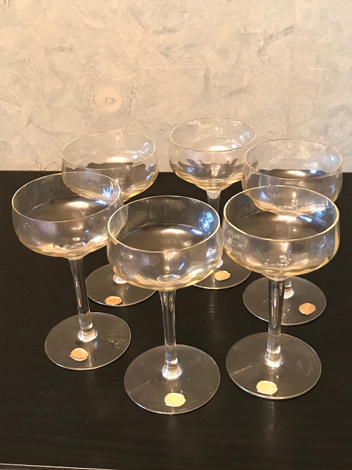 Набоp из 6 фужеров-креманок тонкого богемского стекла. Дніпро - зображення 6