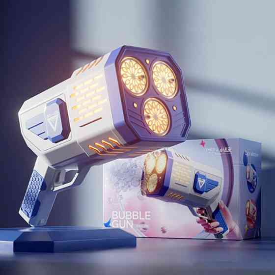 Пистолет с мыльными пузырями SHT 333-16 на 36 отверстий + 2xbottle 150ml Херсон