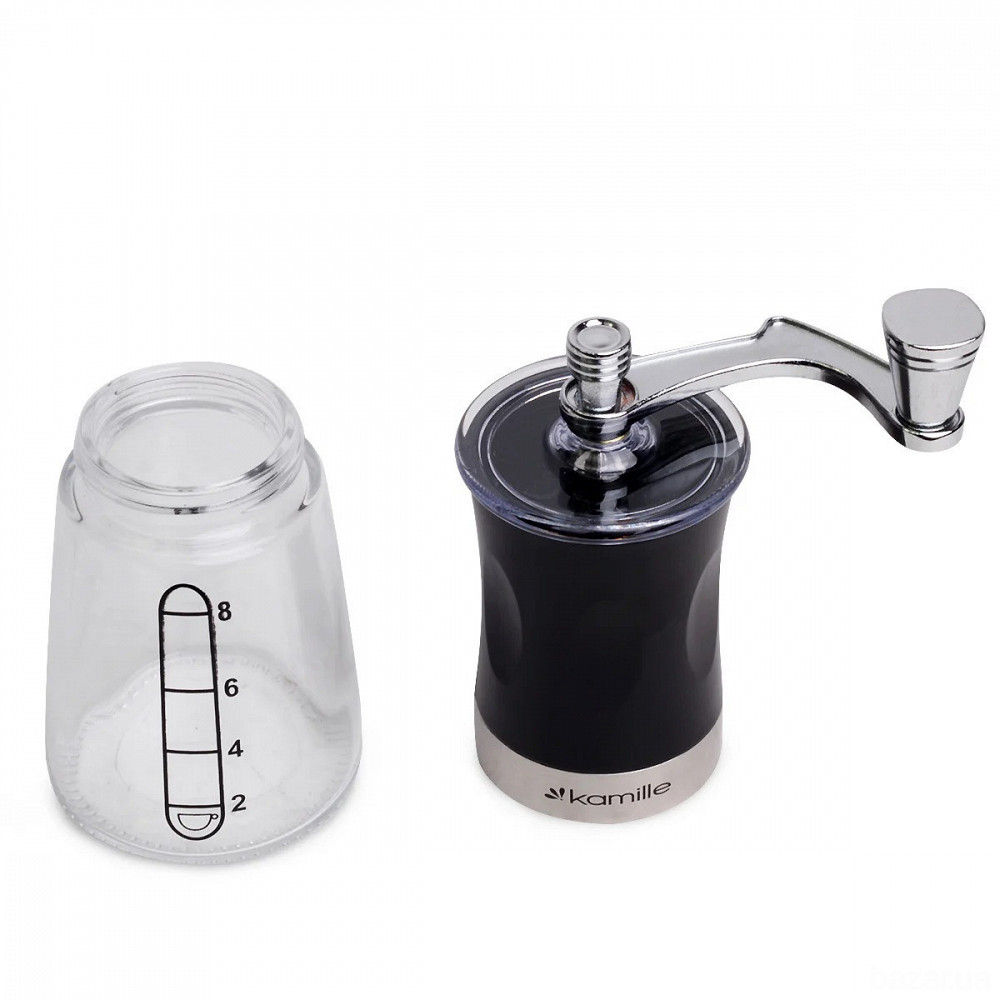Кофемолка Kamille механическая с мерной шкалой Одеса - зображення 4