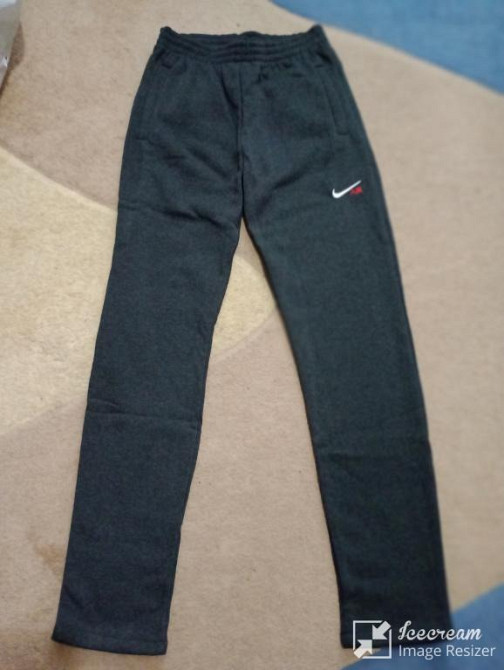 Спортивні штани чоловічі теплі на байці прямі Київ - зображення 1