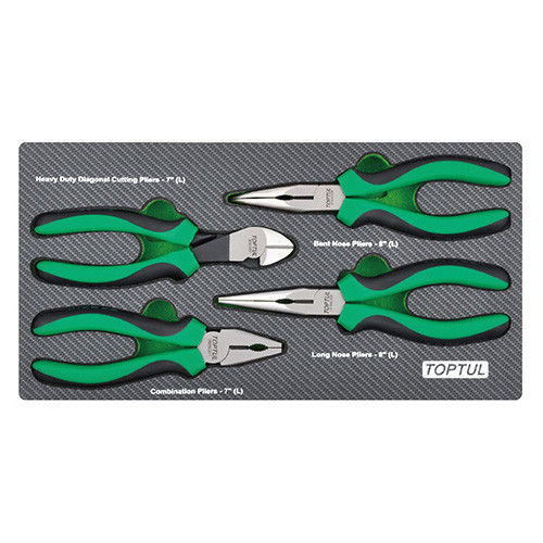 Набор пассатижей 4ед. (в ложементе) TOPTUL GEA0407 Харків - зображення 1