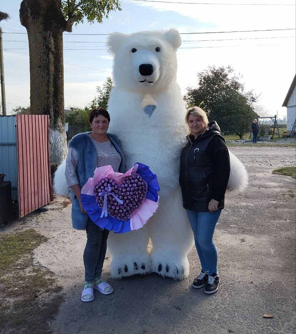 Белый медведь Житомир.Заказать мишку аниматора на день рождения. Житомир - изображение 5