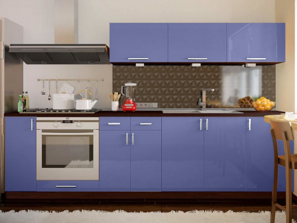 Пряма кухня ВІП-Майстер Марго фатін 2,7 метра ❀ VIP-Master Margo 2700 Киев - изображение 8