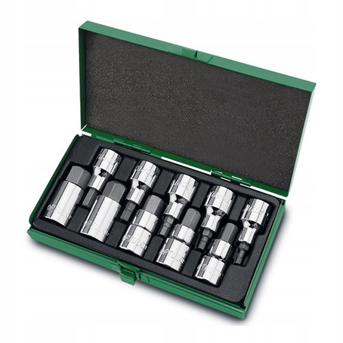 Набор головок-бит шестигранник TOPTUL 1/2" Н4-Н19 GAAD1007 Харків - зображення 3