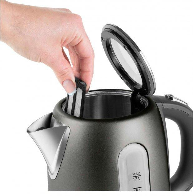 Электрочайник SenСor SWK-1778BK 1.7 л серый Київ - зображення 4