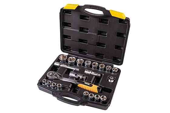 Набор инструментов MASTERTOOL PROFI ½" 21 шт 10-32 мм CrV50BV30 противоударный кейс 78-4021-PF Харків