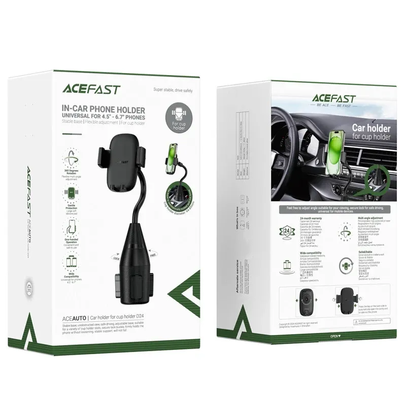 Уценка Автодержатель Acefast D24 for cup holder Херсон - зображення 6