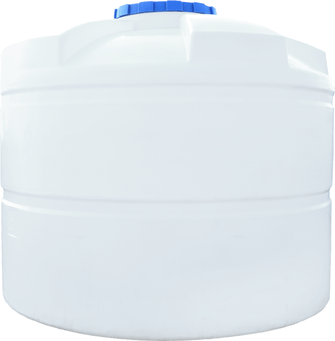 Емкость 7500 л вертикальная (Ш) ПБ белая Київ - зображення 1