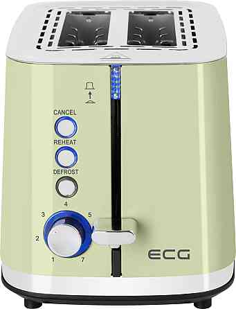 Тостер ECG ST 2766 Vintage Olive 925 Вт оливковый Киев