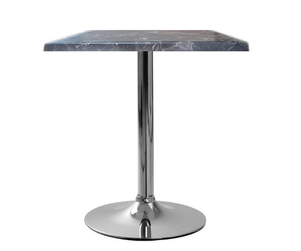 Стіл Вега70BL квадратний 70*70 см чорний верзаліт Дніпро - зображення 1