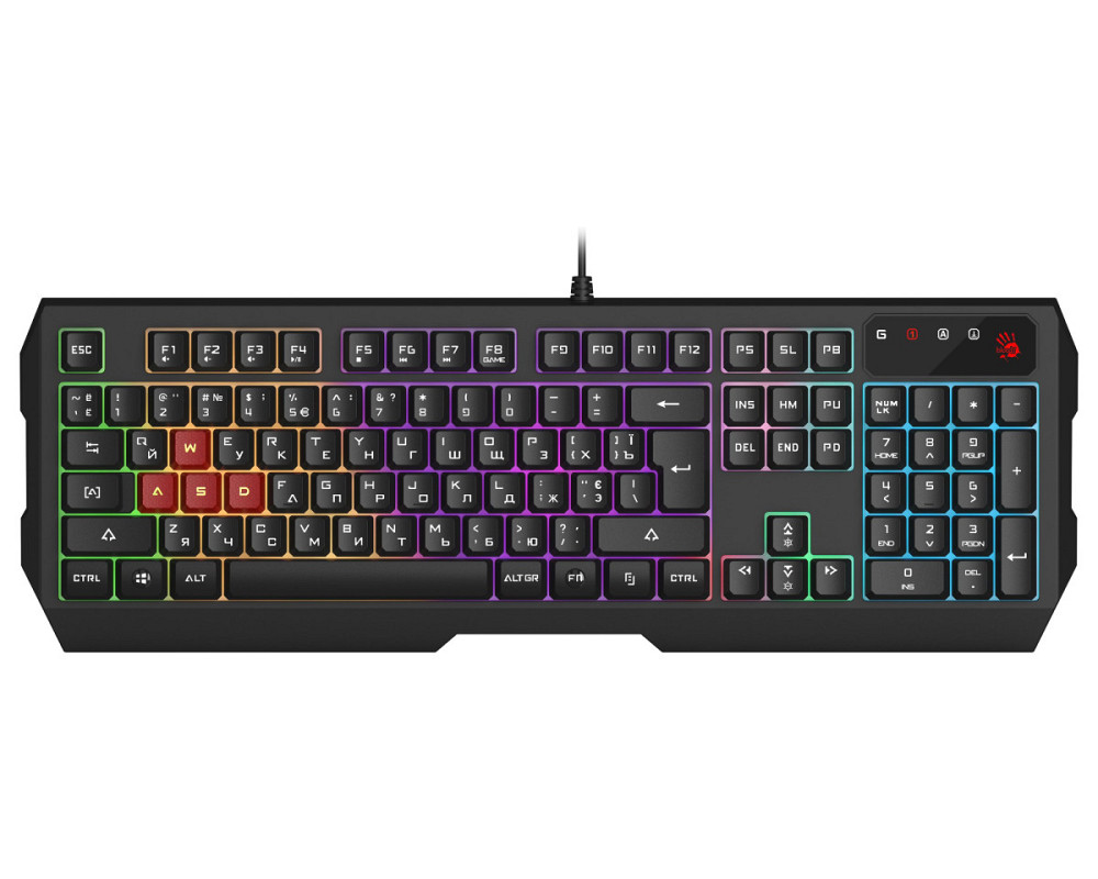 Клавиатура компьютерная проводная Bloody B135N Black черная Київ - зображення 1