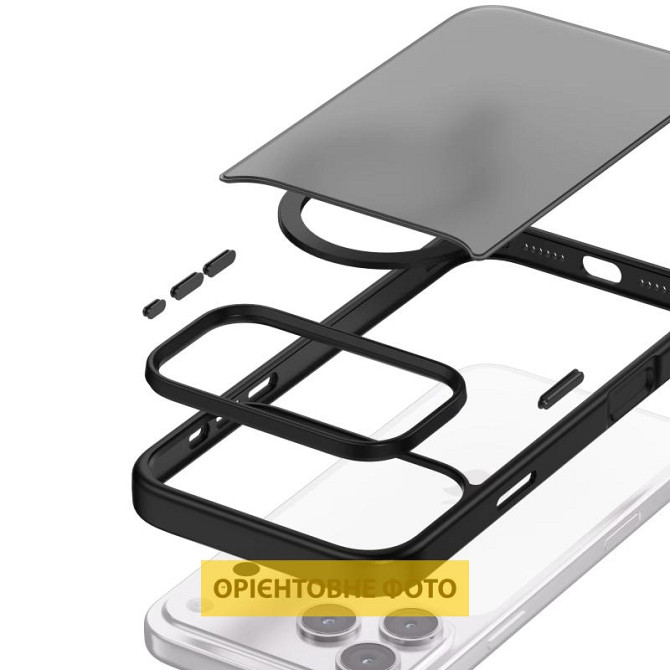 TPU+PC чехол Metal Buttons with MagSafe Colorful для Apple iPhone 17 (6.3") Херсон - изображение 6