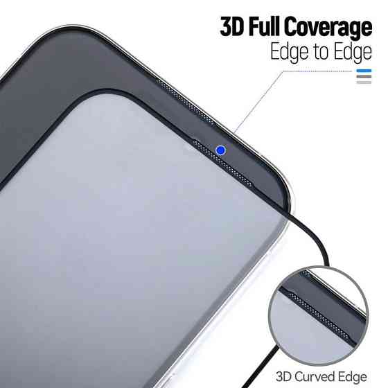 Защитное 3D стекло Blueo Hot Bending для Apple iPhone 15 Pro (6.1") (+ аппликатор) Херсон