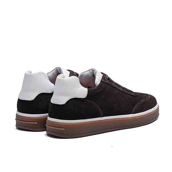 Мужские кожаные кроссовки Brown Velvet Київ