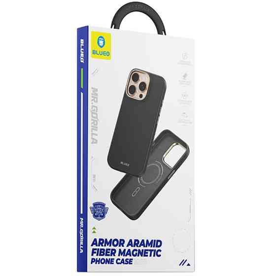 TPU+PC чехол Blueo Aramid Fiber with Magnetic Fit для Apple iPhone 17 Pro Max (6.9") Херсон