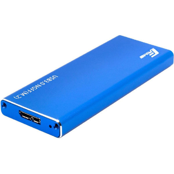 Зовнішня кишеня Frime M.2 NGFF SATA USB 3.0 Metal Blue (FHE202.M2U30) (Код товару:38566) Харьков - изображение 1