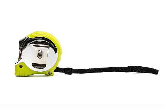 Рулетка WERTVOLL 3 м х 16 мм фиксатор полотна кнопка STOP покрытие TPR нейлоновое покрытие противоск Харків